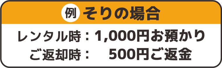 そりレンタルの例：沼尻スキー場